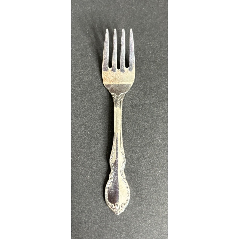 International Silver Rogers Reflection Baby Fork Silverplate Flatware 4 1/4"
